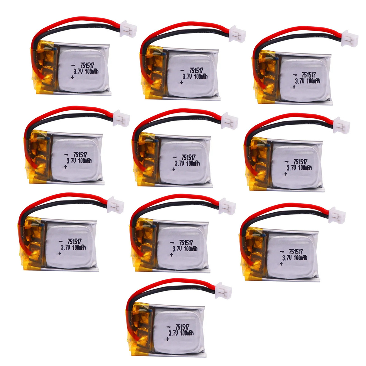 Drone Fq777 Rc Quadcopter - 1-10 Buah Baterai 3.7V 100MAh 751517