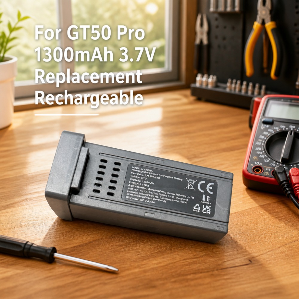 Drone Rc Gt50 - Baterai Li-ion Isi Ulang 1300mAh 3.7V