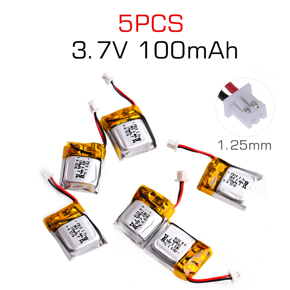 Drone Fq777 Rc Quadcopter - 5 Buah Baterai Li-po 3.7V 100MAh