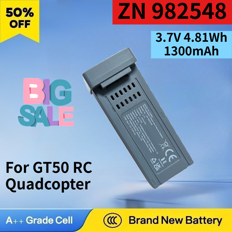 Drone Rc Gt50 - Baterai Li-ion Isi Ulang ZN 982548