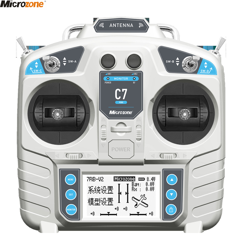 Drone Rc Transmitter And Receiver - MicroZone MC7 Pengendali C7 Pemancar MINI