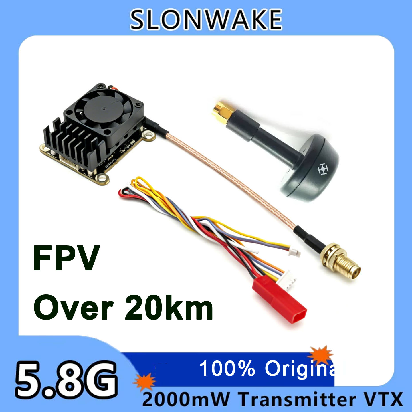 Vtx Video Transmitter - Pembaruan baru 5.8Ghz 2W VTX FPV