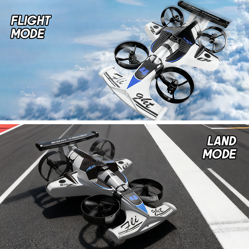 Rc Drone And Flying Car - Mobil Terbang Mini Drone 2in1 Udara-Tanah