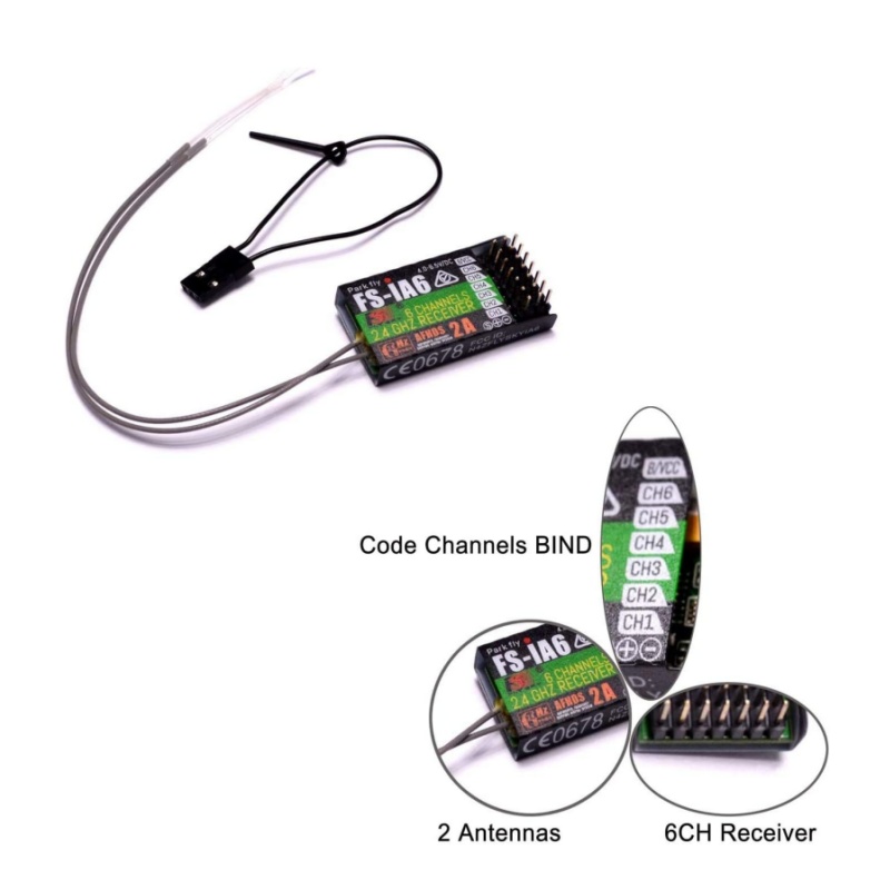 Flysky FS-IA6 Receiver 6CH Dua - Drone Rc Battery ulasan dan harga