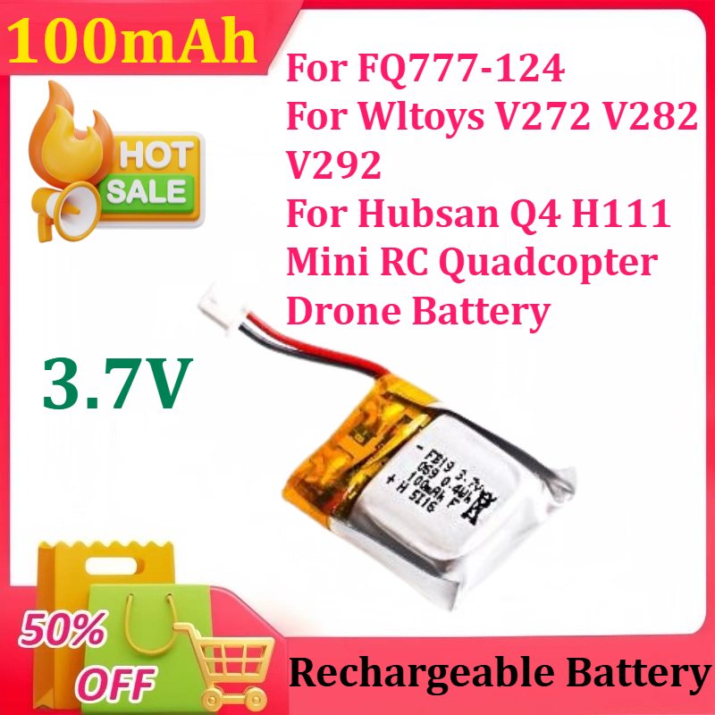 Baterai Lipo 3.7V 100mAh untuk - Drone Fq777 Rc Quadcopter ulasan dan harga