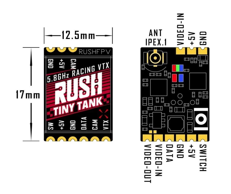 RUSHFPV Tiny Tank VTX 5.8GHz 3 - Vtx Video Transmitter ulasan dan harga
