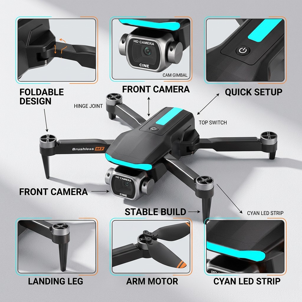Drone RC M7 Baru Profesional 8 - Drone Dji Rc 2 ulasan dan harga