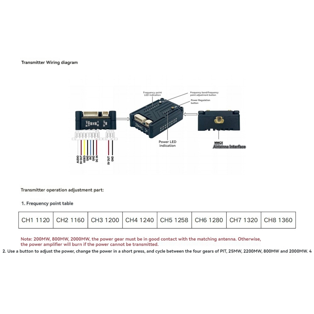 AS96-1.2G 2W VTX 8CH 2000Mw FP - Vtx Video Transmitter ulasan dan harga