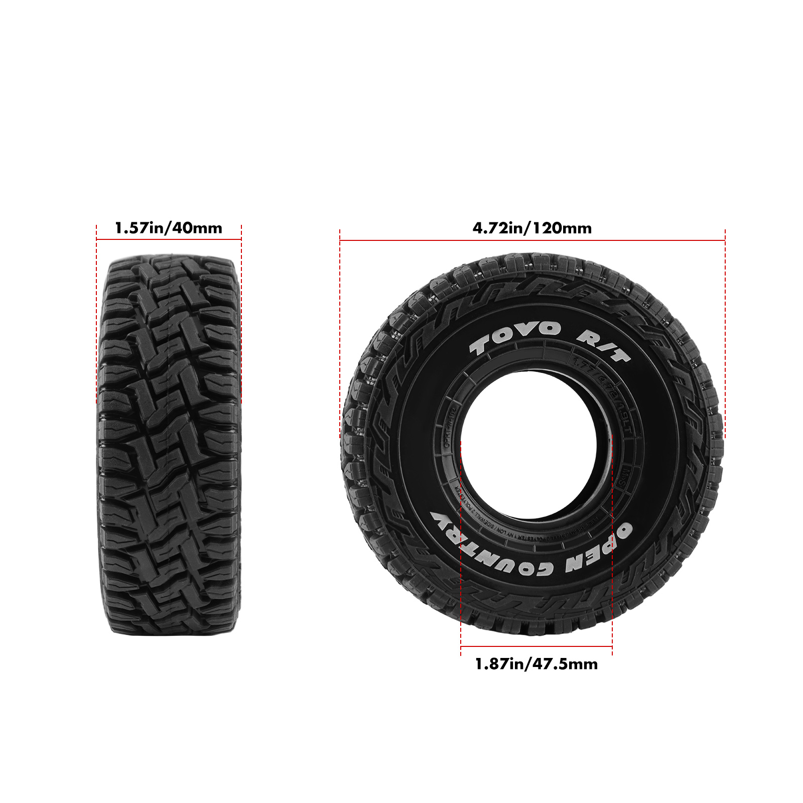 Ban RC Rock Crawler 1.9 Inci K - Rc Rock Crawler ulasan dan harga