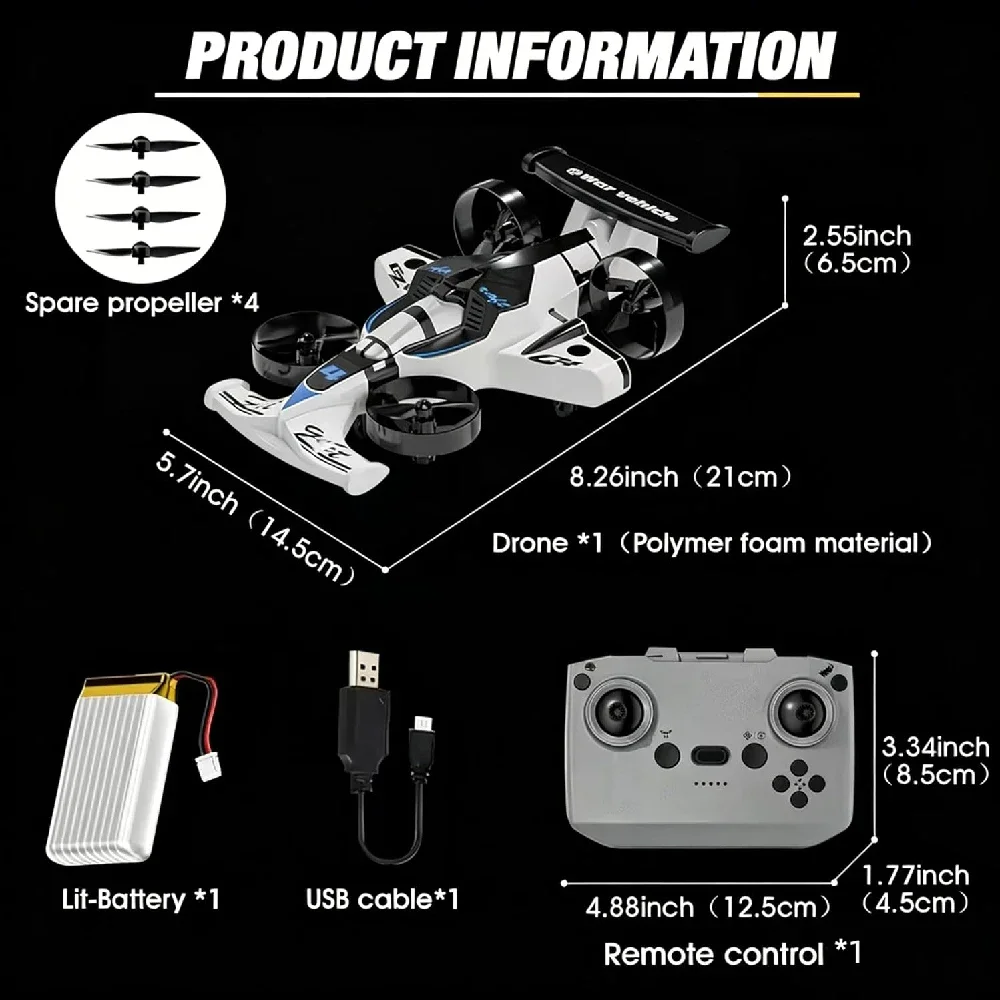 Mobil Drone Terbang RC 2 in 1  - Rc Drone And Flying Car ulasan dan harga